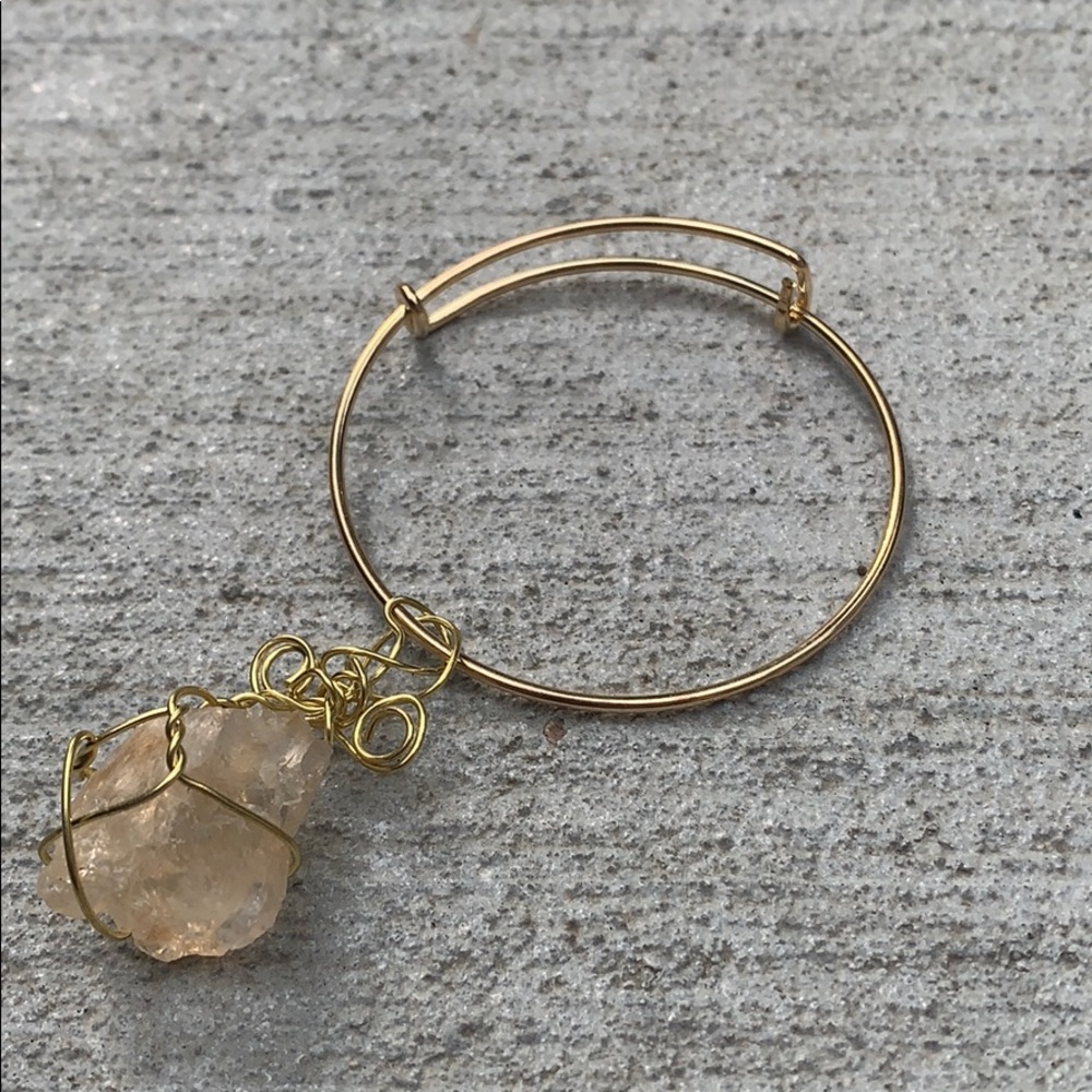 Handmade Wire Wrapped Gemstone Bracelet